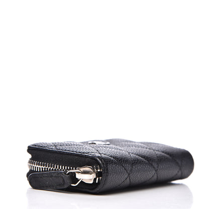 Chanel Caviar Quilted Zip Coin Purse Black 3 of 10