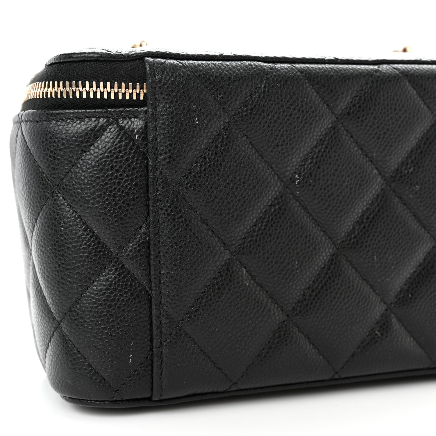 Chanel Caviar Quilted Small Vanity Case With Chain Black 14 of 15