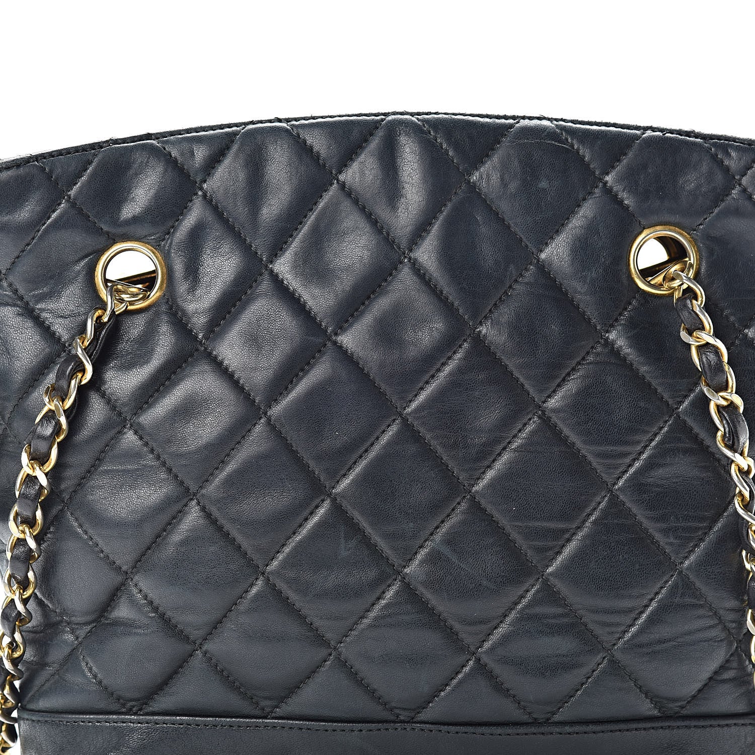 Chanel Lambskin Quilted Shoulder Bag Black 9 of 13