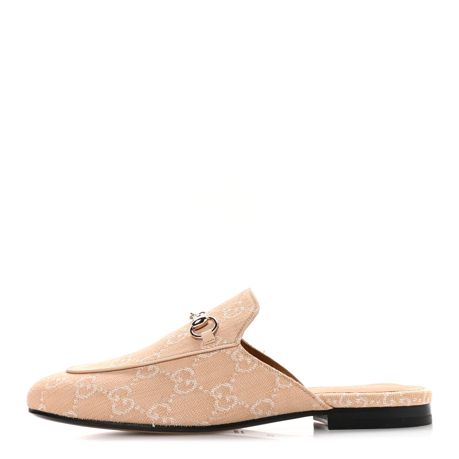 Gucci Summer Denim GG Malaga Kid Womens Princetown Slippers 39.5 Souffle Rose 1 of 9