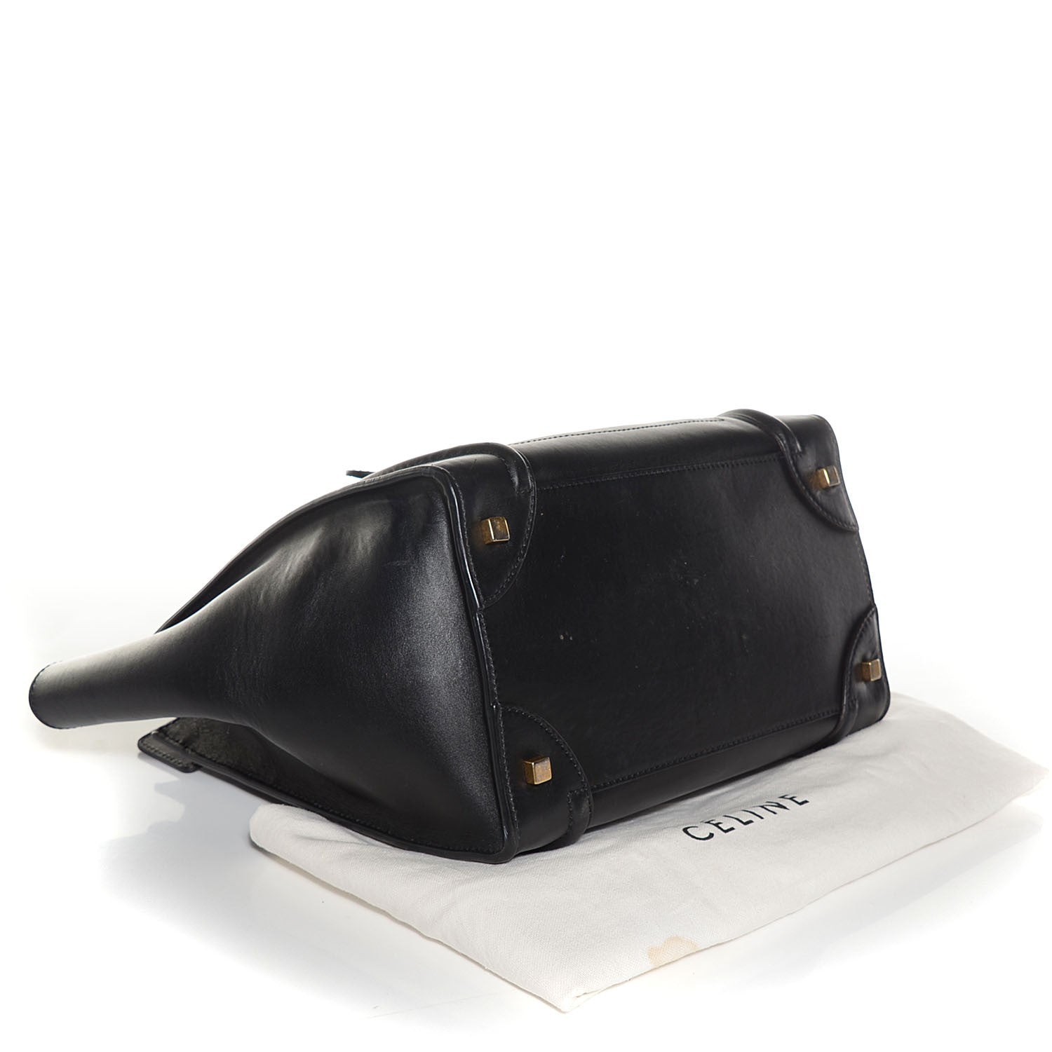 Celine Smooth Calfskin Mini Luggage Black 4 of 9