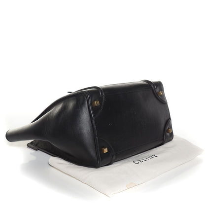 Celine Smooth Calfskin Mini Luggage Black 4 of 9