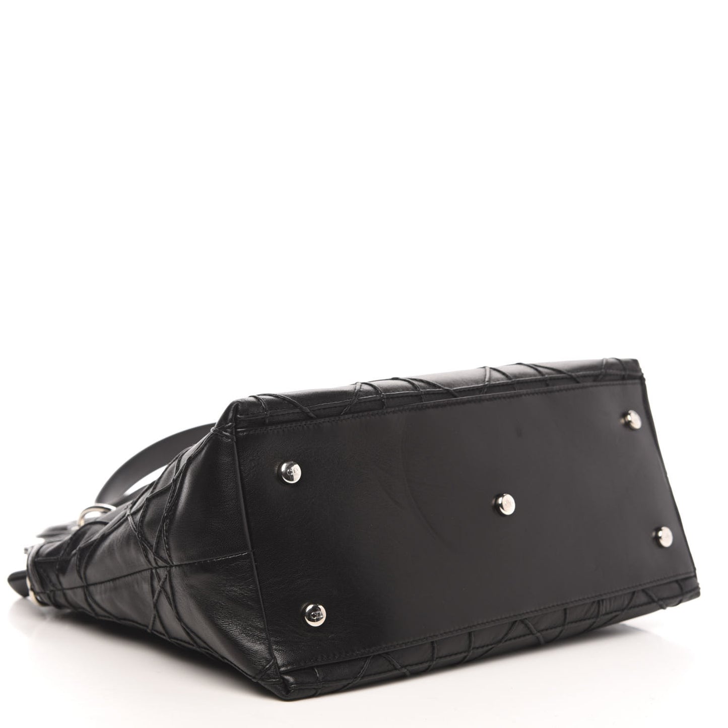 Lambskin Cannage Medium Granville Tote Black