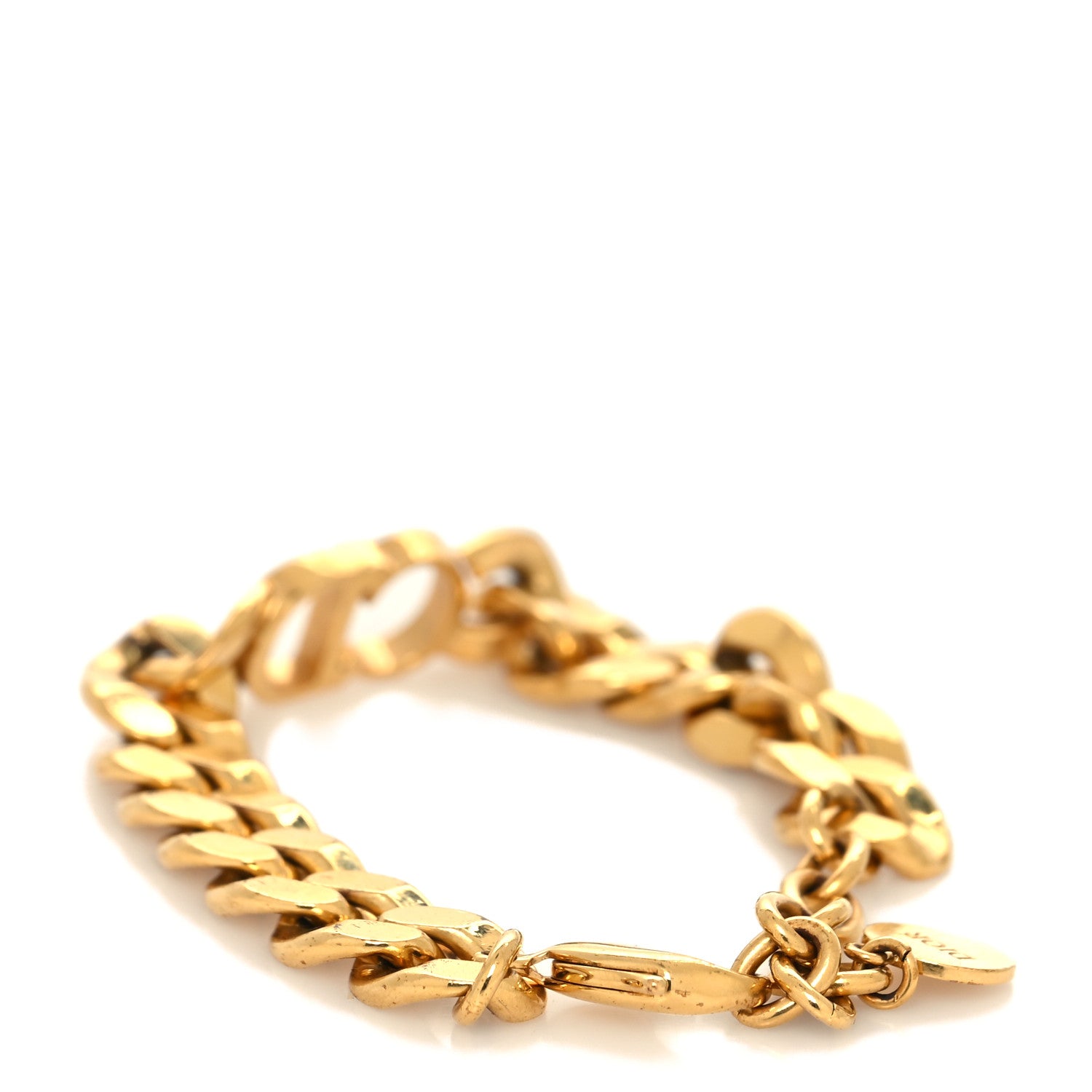 Christian Dior Brass CD Icon Chain Bracelet Gold 3 of 5