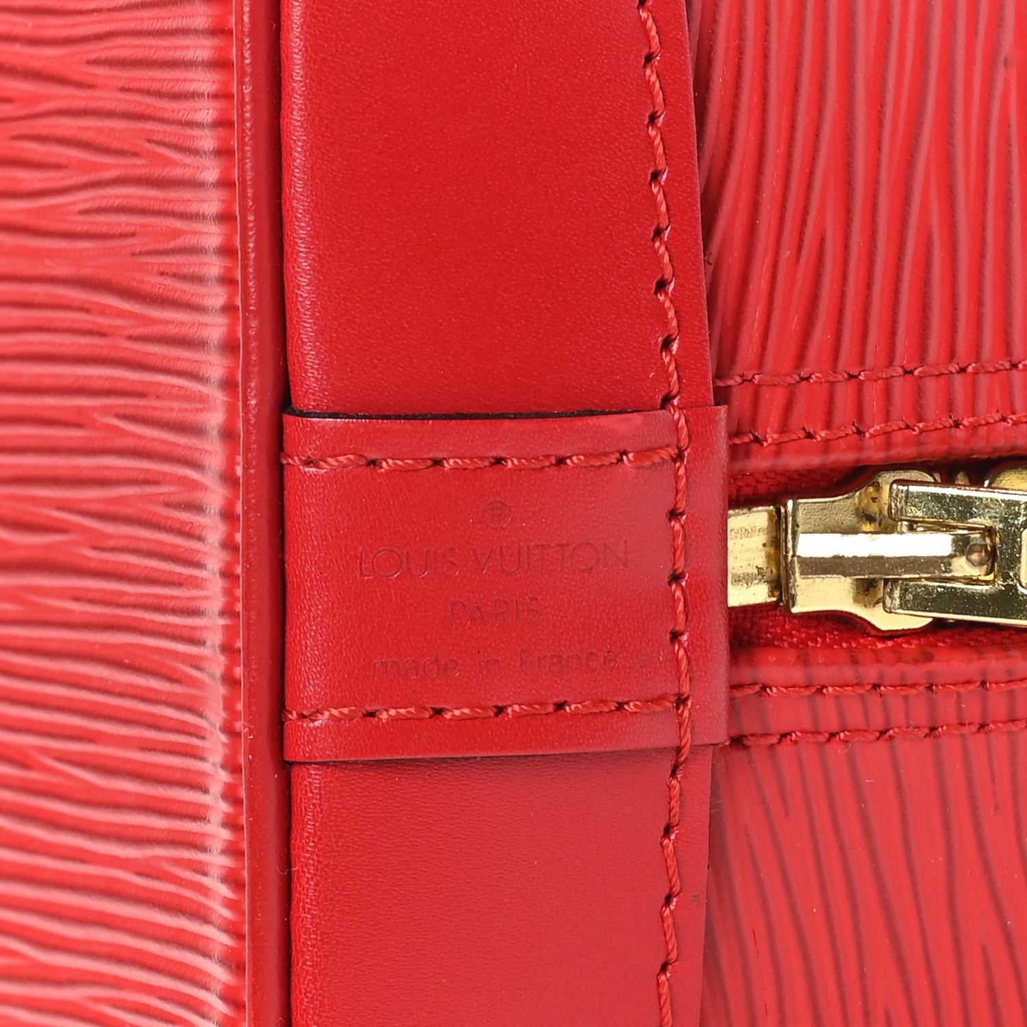 Louis Vuitton Epi Alma PM Castillan Red 7 of 11