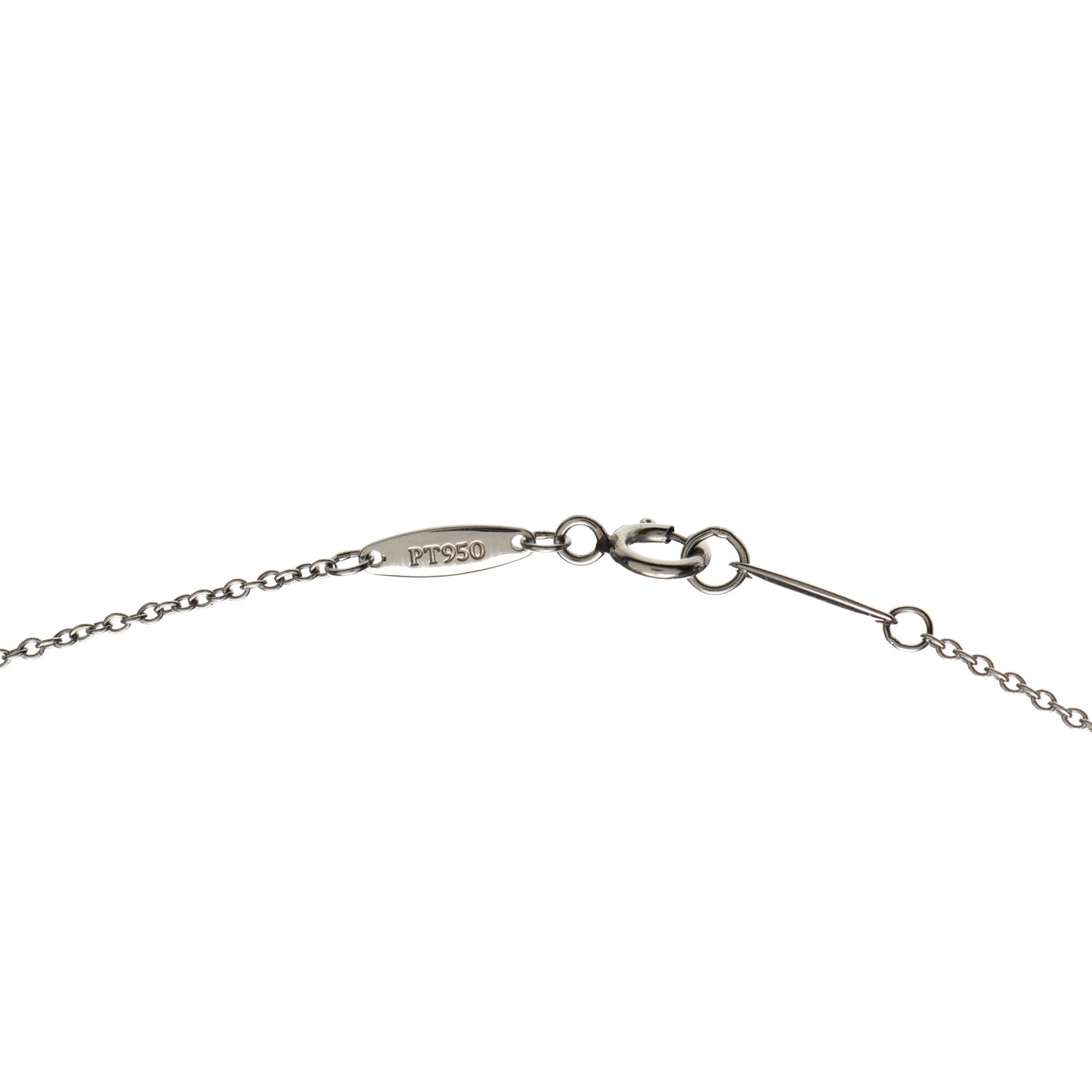 Platinum Diamond .14ct Elsa Peretti Diamonds by the Yard Pendant Necklace