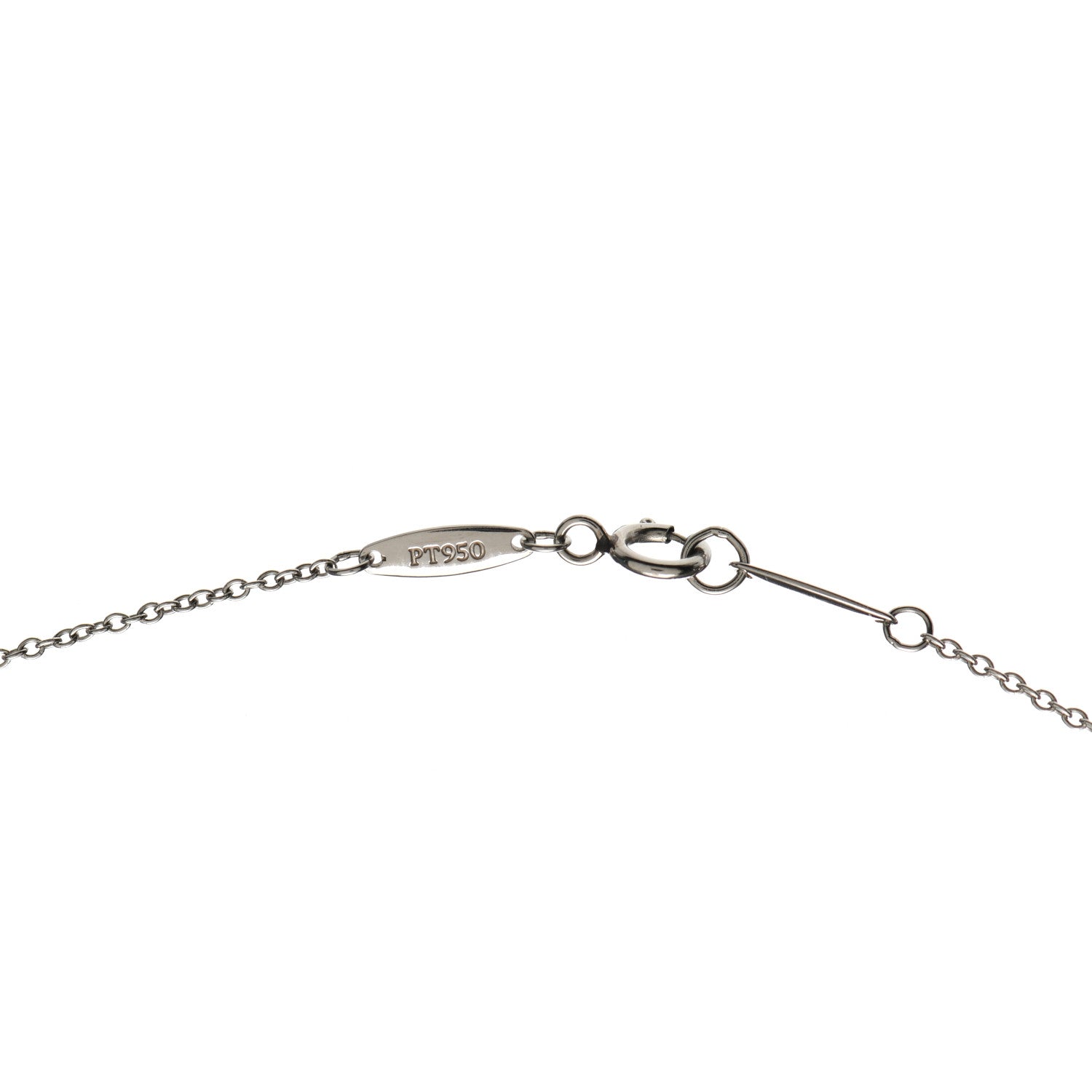 Tiffany Platinum Diamond .14ct Elsa Peretti Diamonds by the Yard Pendant Necklace 5 of 5