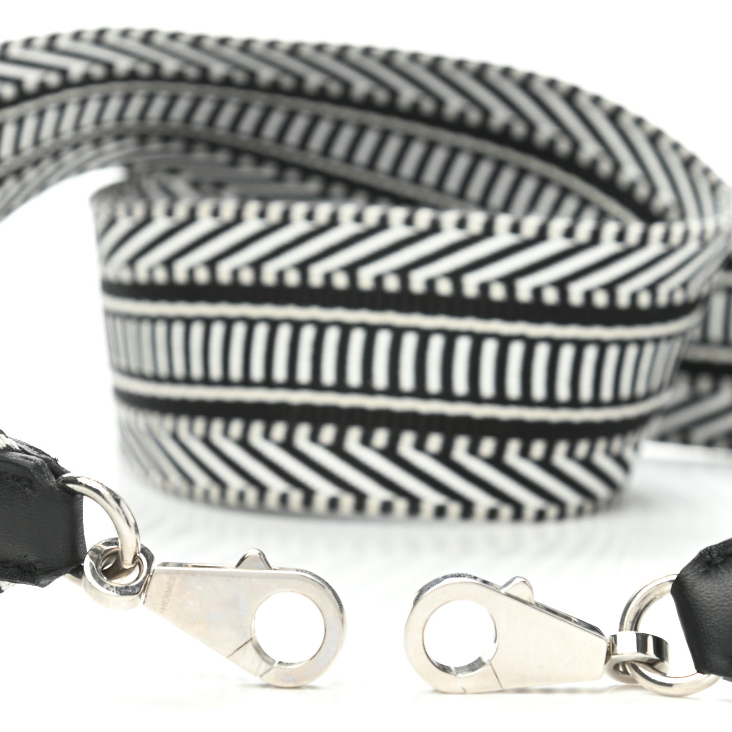 Toile Swift 50mm Sangle Cavale Shoulder Strap Black Ecru