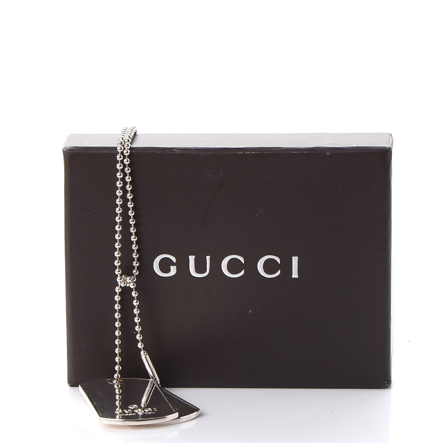 Gucci Sterling Silver Dog Tag Necklace 8 of 8