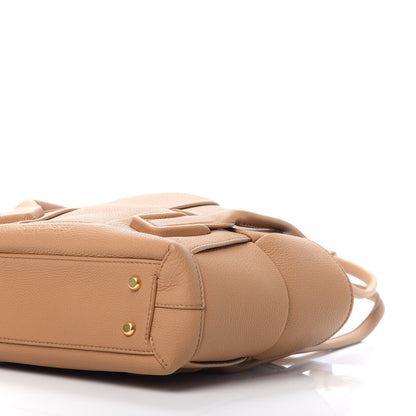 Bottega Veneta Grained Calfskin Maxi Intrecciato Arco 33 Caramel 7 of 10
