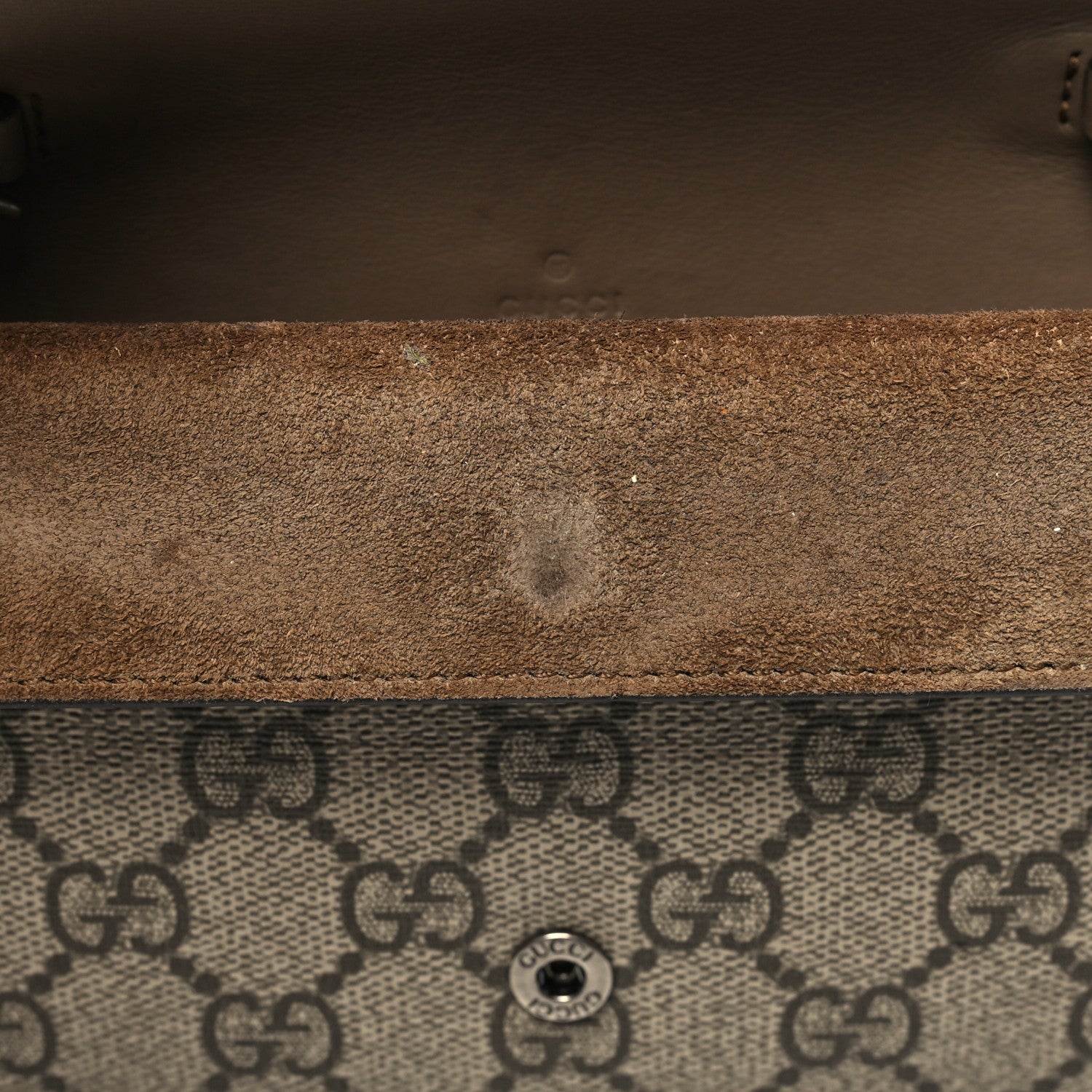 Gucci GG Supreme Monogram Super Mini Dionysus Shoulder Bag Taupe 10 of 11