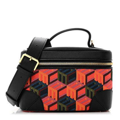 MCM Jacquard Cubic Monogram Rockstar Small Vanity Case Multicolor 1 of 5