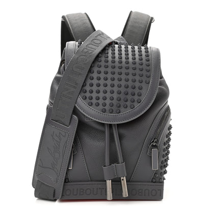 Christian Louboutin Calfskin Spiked Small Explorafunk Backpack Grey 1 of 9
