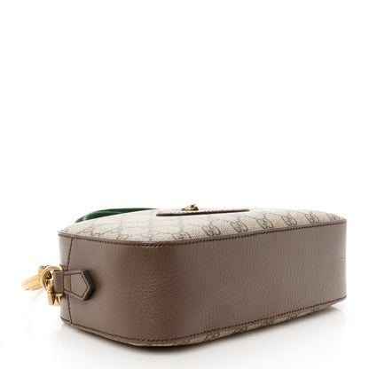 Gucci GG Supreme Monogram Web Neo Vintage Shoulder Bag Beige New Acero Crop 4 of 12