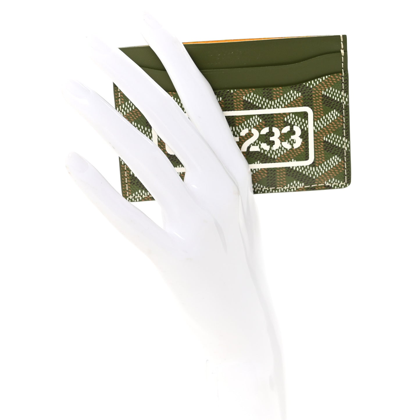 Goyardine Saint Sulpice Card Holder Khaki