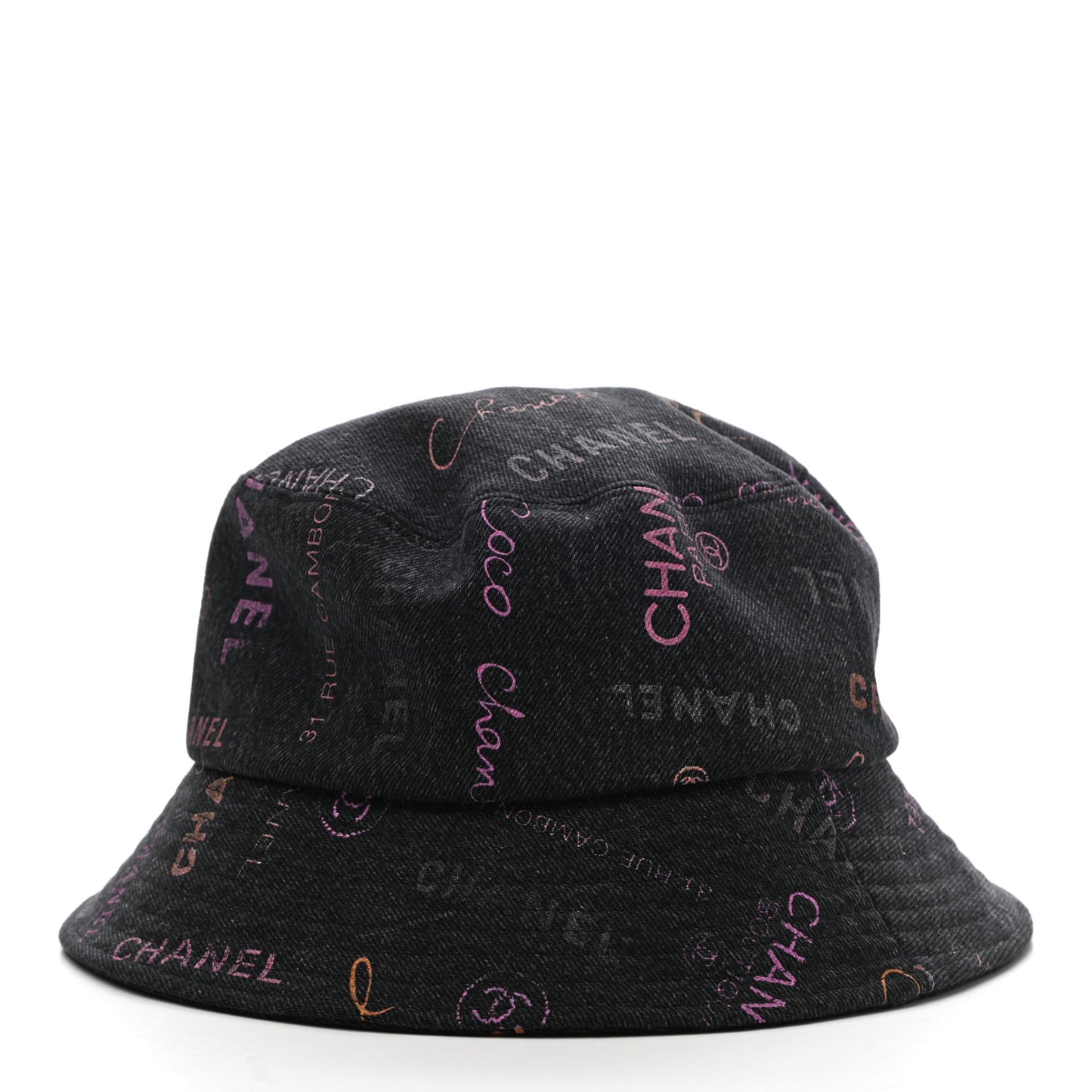 Denim Mood Cloche Bucket Hat M Black
