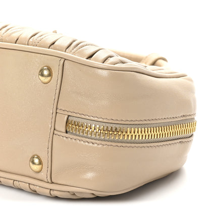 Miu Miu Nappa Matelasse Large Arcadie Top Handle Bag Sabbia 9 of 9