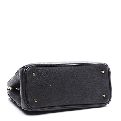Christian Dior Bullcalf Small Diorissimo Tote Black Rose Indien 3 of 9