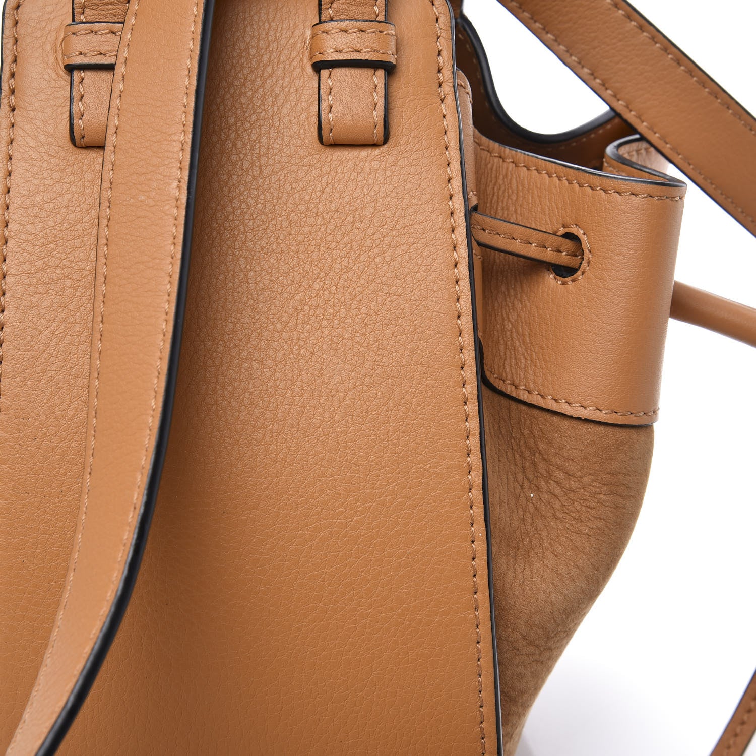 Loewe Calfskin Nubuck Mini Hammock Shoulder Bag Honey 11 of 12