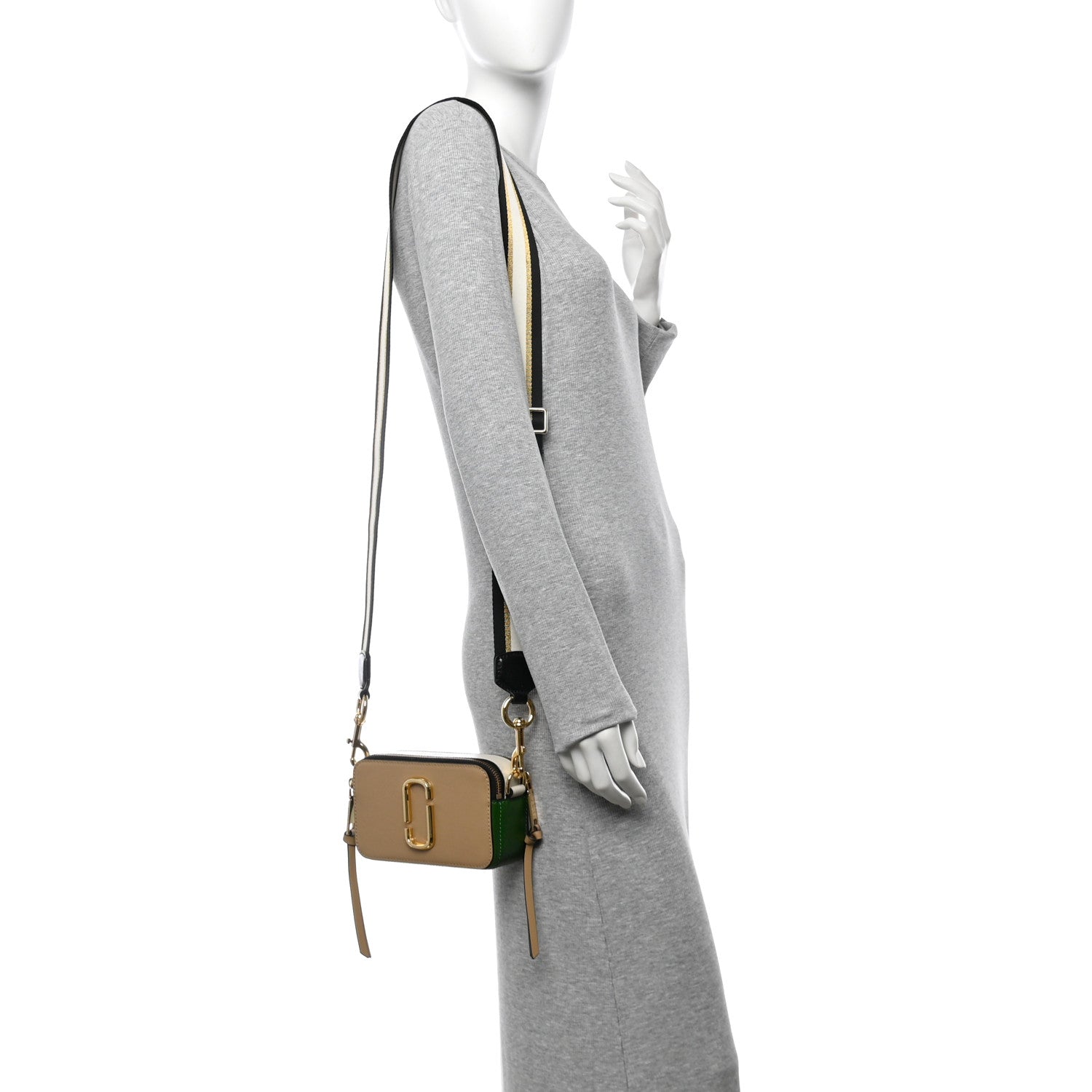Marc Jacobs Saffiano Small Snapshot Camera Bag Sand Castle Multicolor 2 of 14