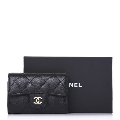 Chanel Caviar Quilted Classic 4 Key Holder Wallet Black 15 of 15