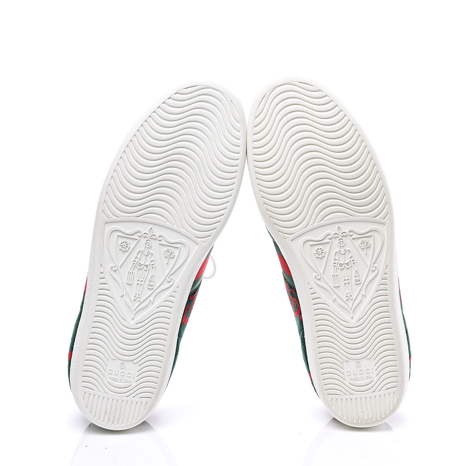 Gucci Terry Cloth GG Monogram Web Womens Ace Sneakers 39 Green Red 6 of 11