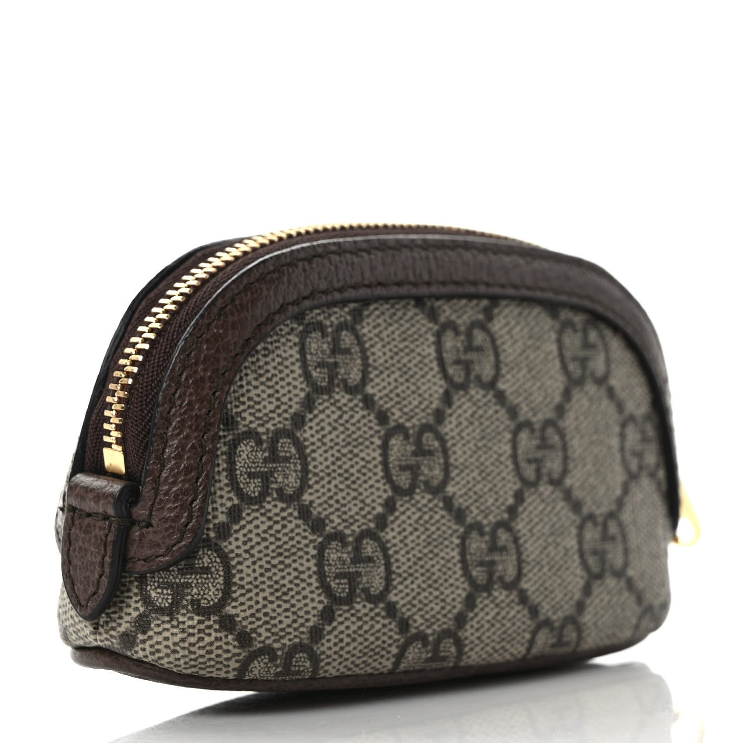 Gucci GG Supreme Monogram Web Ophidia Dome Key Pouch Beige New Acero 2 of 7