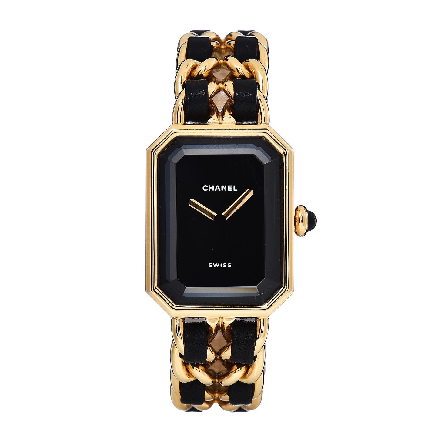 Stainless Steel Lambskin 20mm Chain Premiere Quartz Watch Gold S
