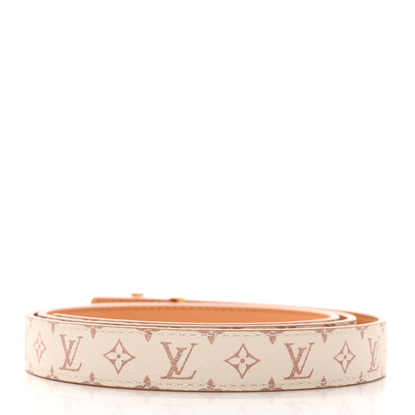 Calfskin Monogram Dune 20mm LV Iconic Reversible Belt 90 36 Sandy