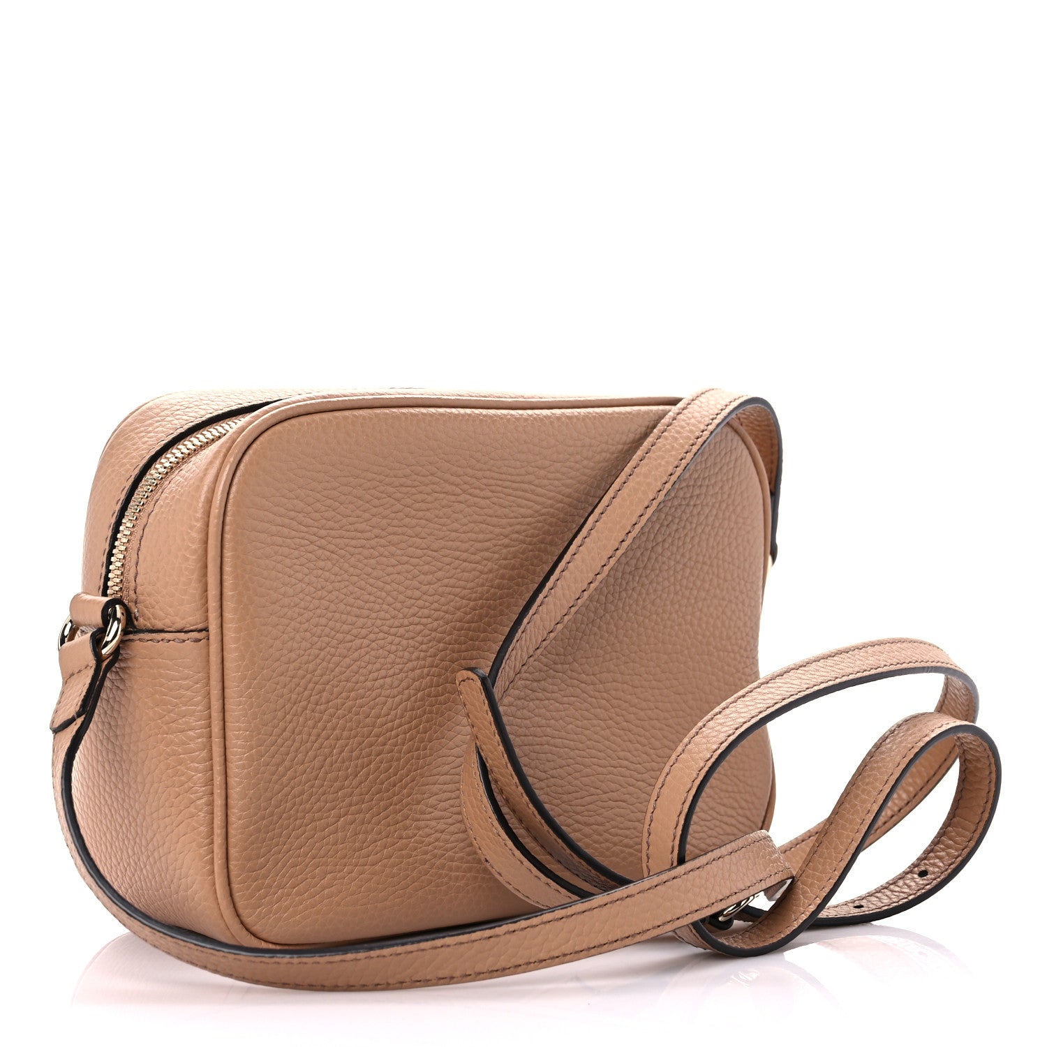 Gucci Pebbled Calfskin Small Soho Disco Bag Rose Beige 3 of 9