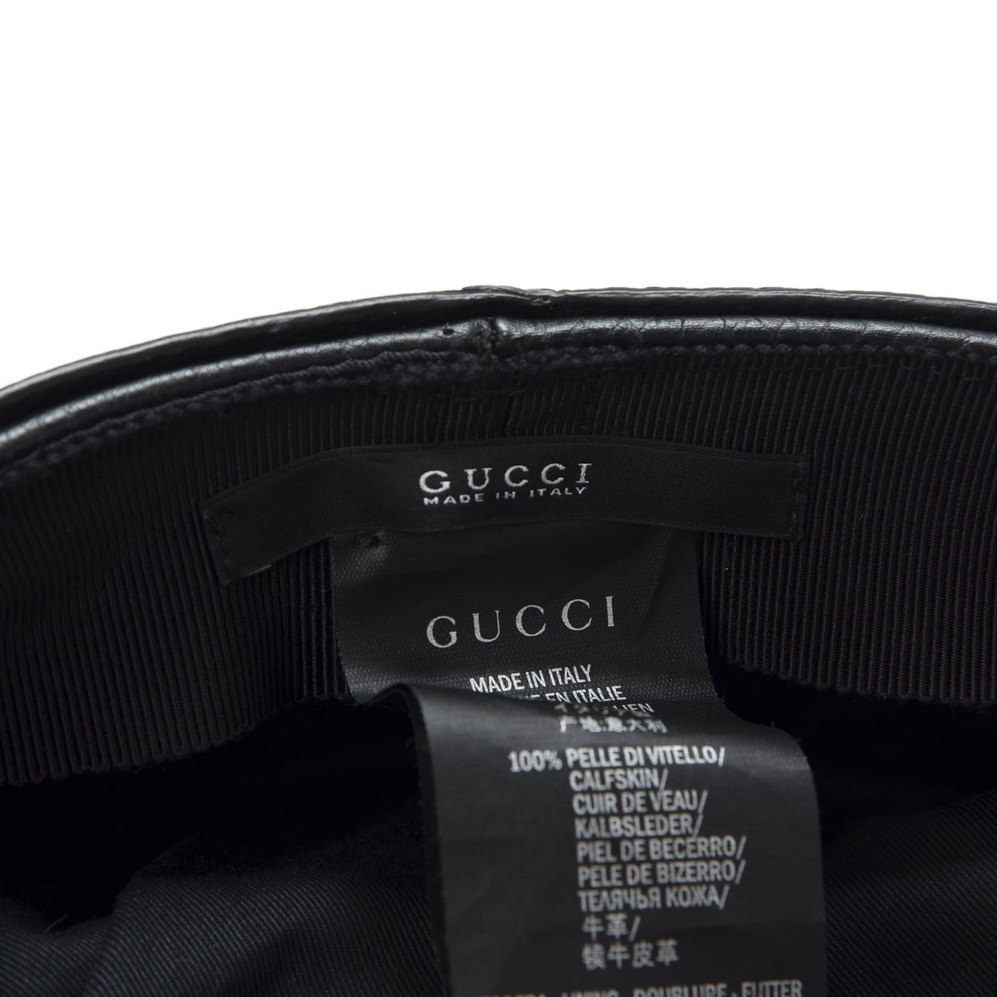 Calfskin Studded Cellarius Hat L Black