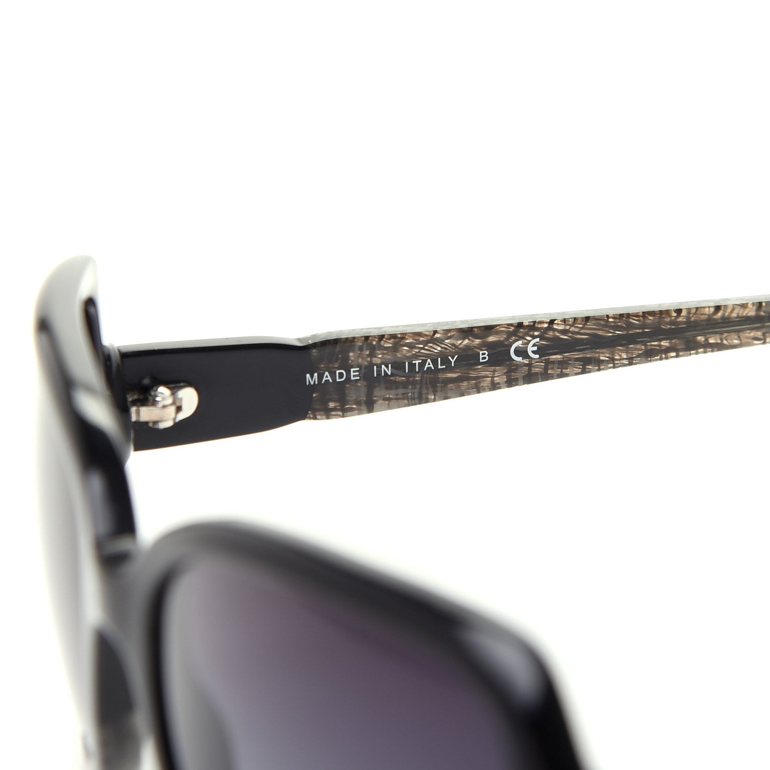 Chanel Acetate Tweed Effect CC Sunglasses 5177 Black 6 of 8