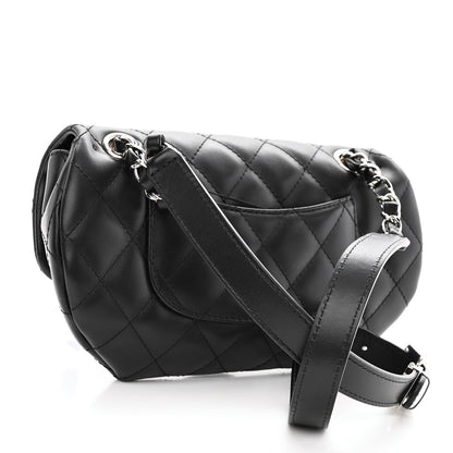 Chanel Calfskin Quilted CC Uniform Flap Belt Bag Black 3 of 9