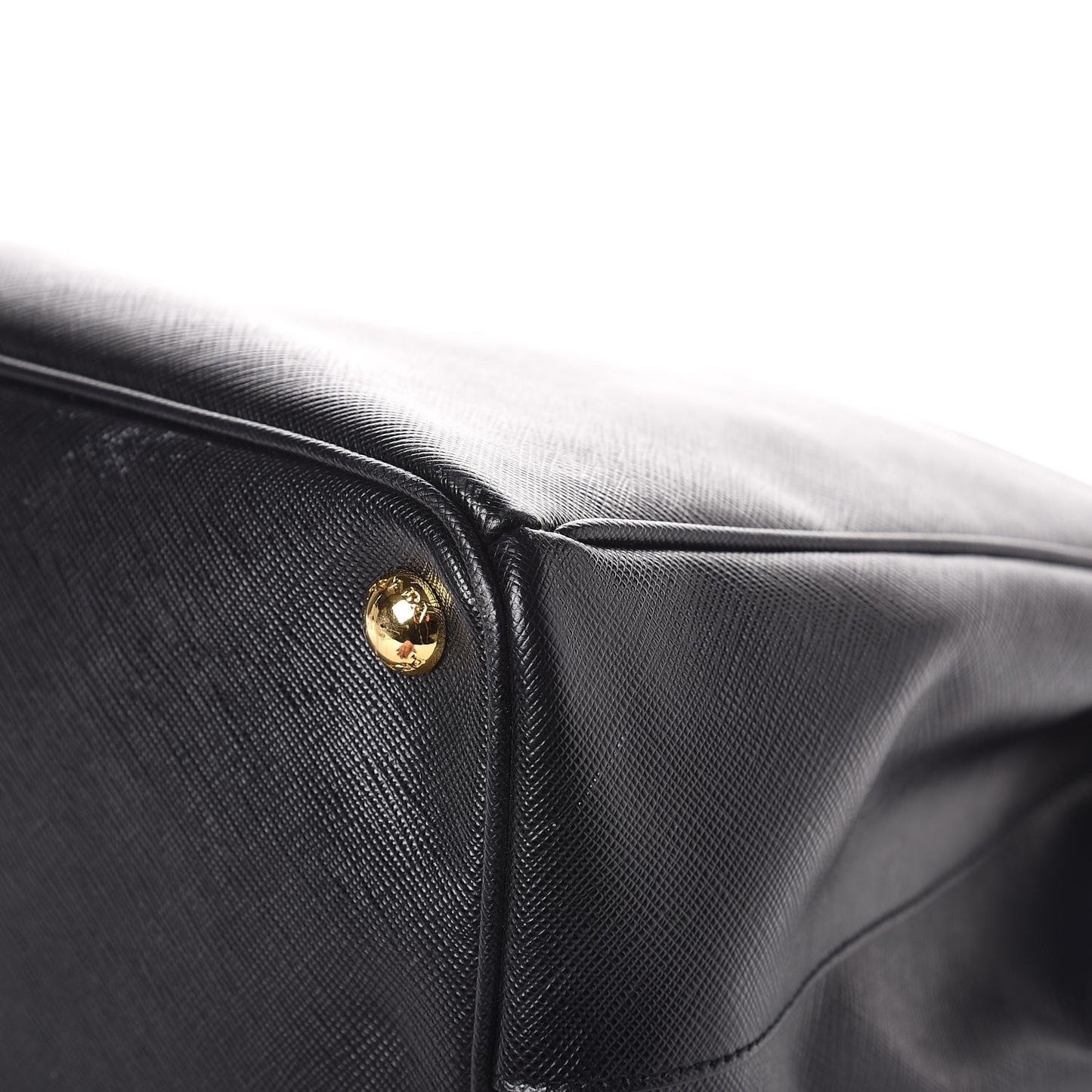 Saffiano Large Galleria Double Zip Tote Black