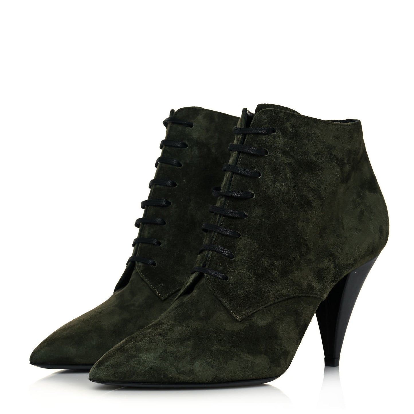 Suede Kiki Lace-Up Ankle Boot 38 Military