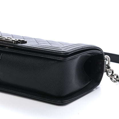 Chanel Caviar Quilted Medium Boy Flap Black 9 of 9