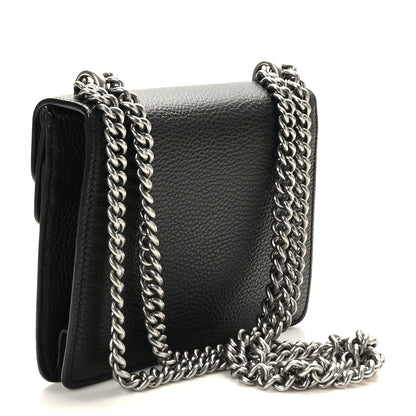 Gucci Calfskin Mini Dionysus Shoulder Bag Black 3 of 10