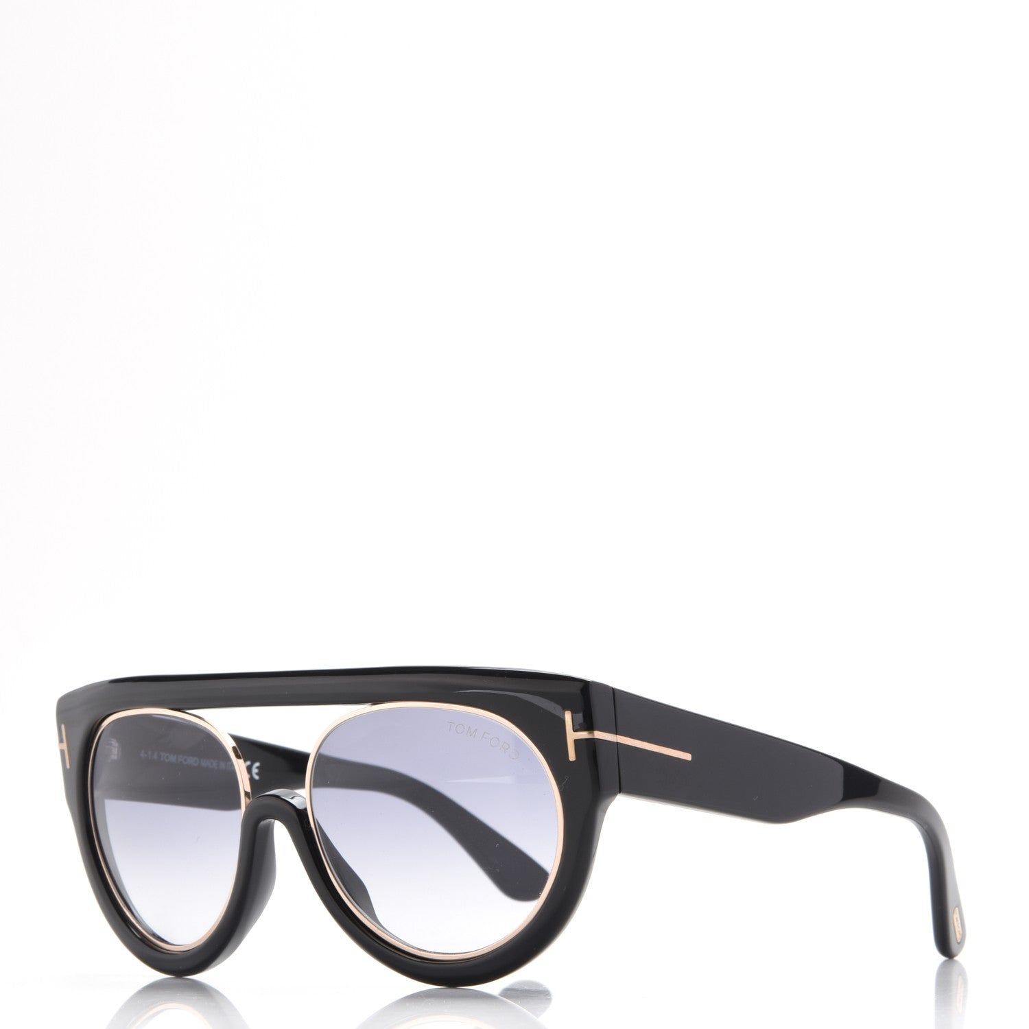 Tom Ford Alana Aviator Round Sunglasses TF360 Black 1 of 9