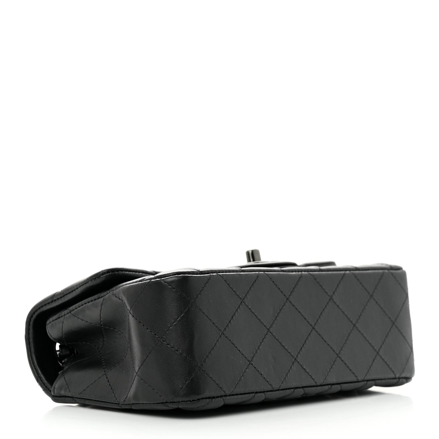 Chanel Lambskin Quilted Mini Rectangular Flap So Black 4 of 11