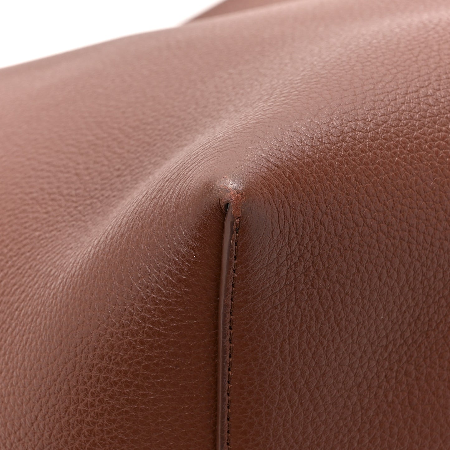 Calfskin Large N/S Park Tote Burnt Wood
