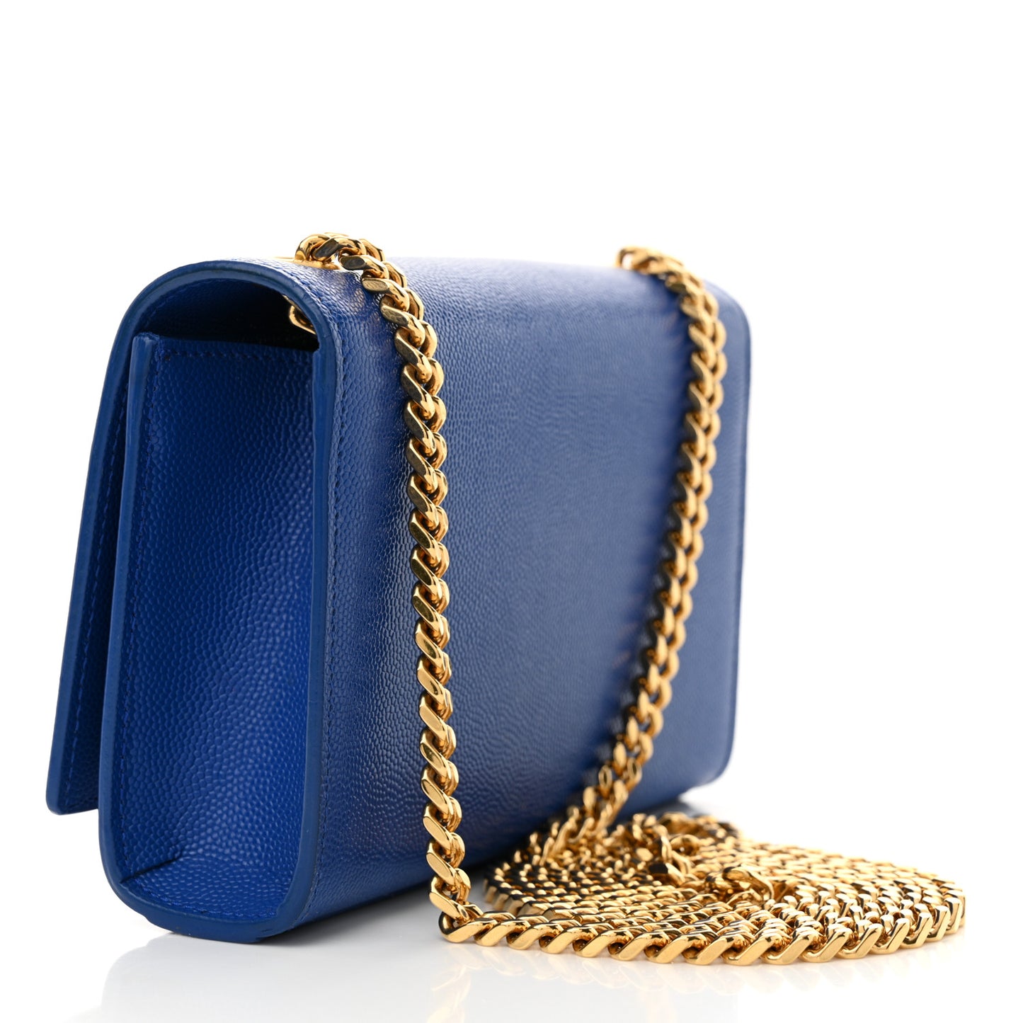Grain De Poudre Small Classic Monogram Kate Satchel Royal Blue