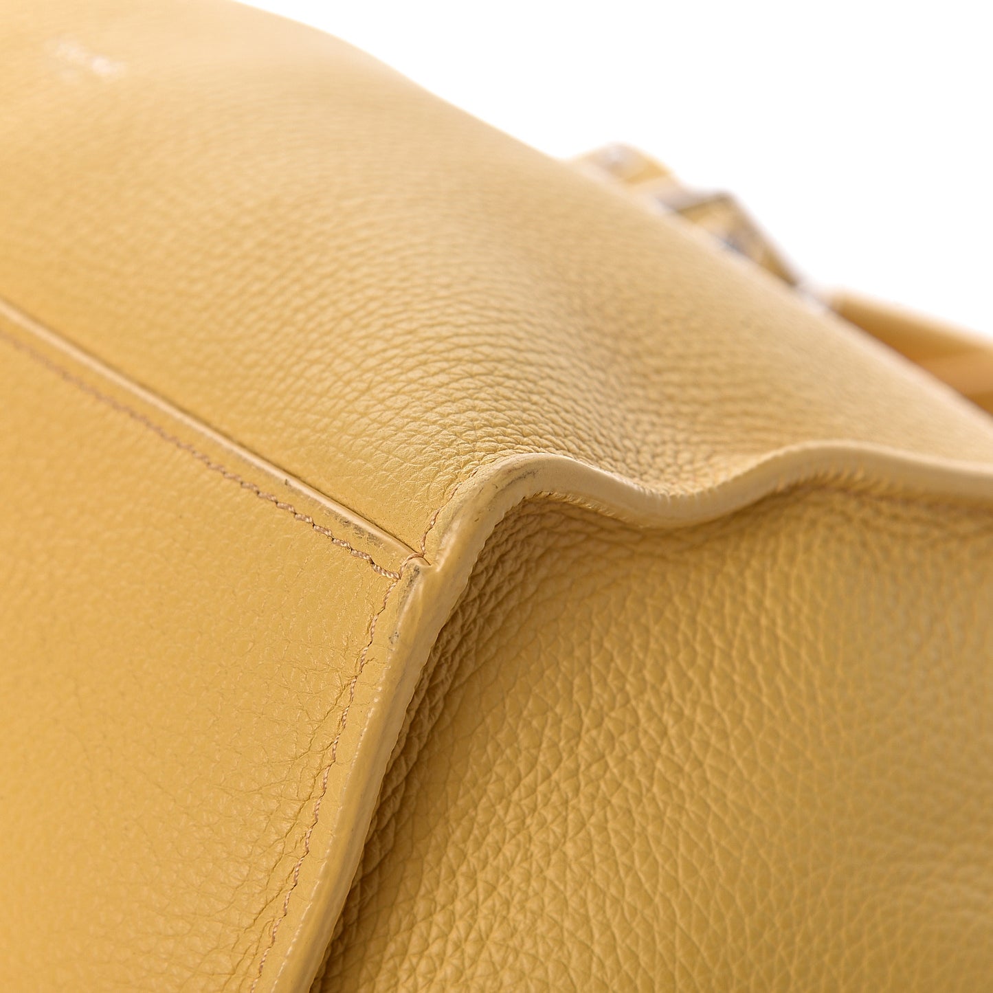 Supple Grained Calfskin Small Big Bag Sunflower