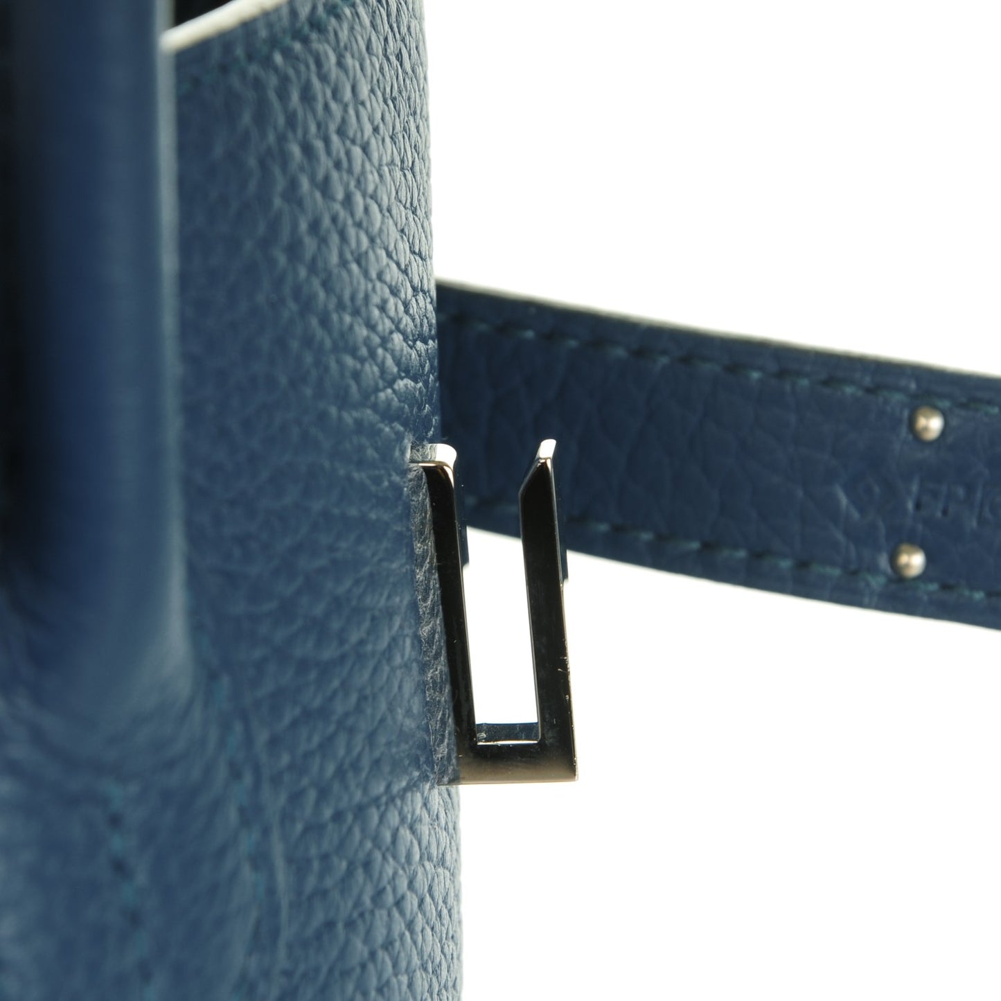 Taurillon Clemence Birkin 35 Bleu Thalassa