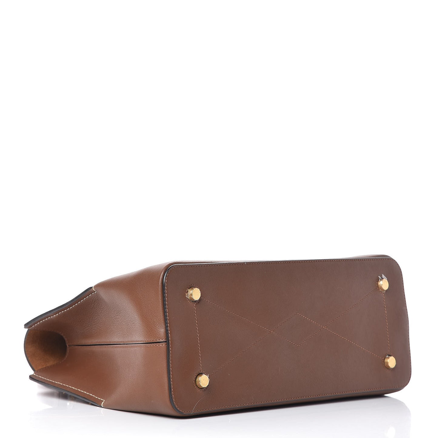 Silky Calfskin Large Seaton Tan