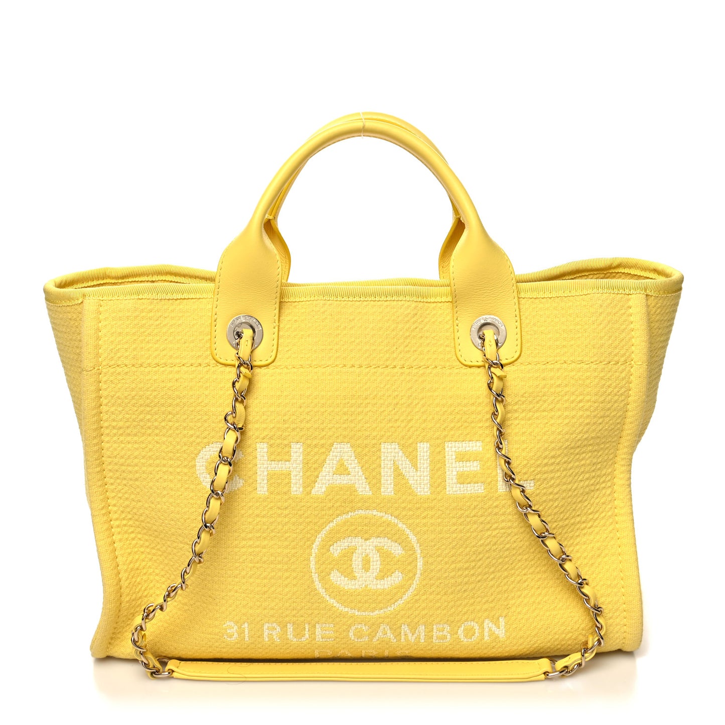 Mixed Fibers Small Deauville Tote Yellow