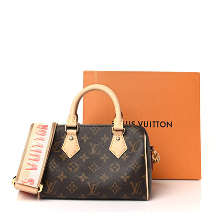 Louis Vuitton Monogram Speedy Bandouliere 20 Pink Orange 10 of 10