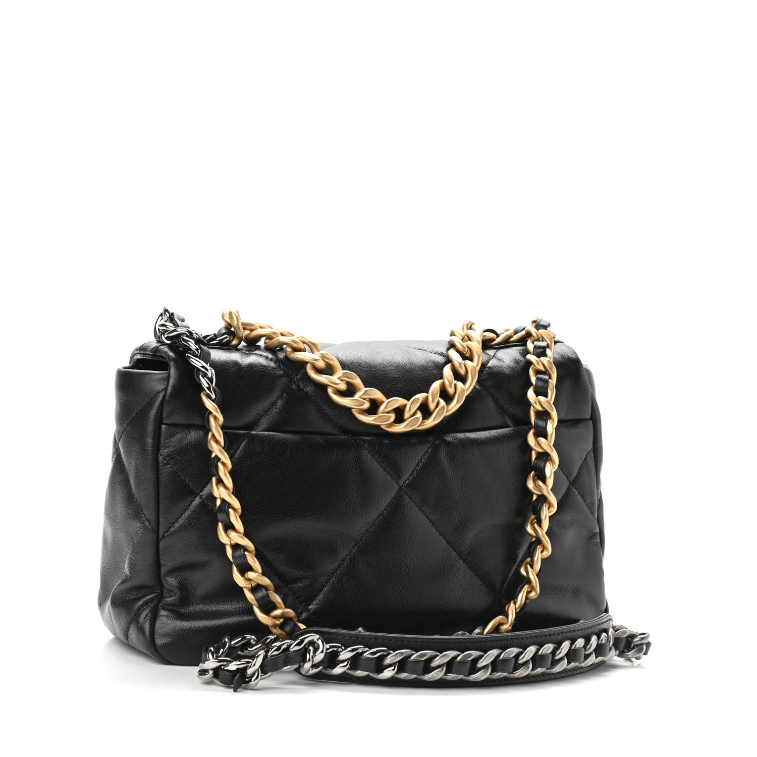 Chanel Lambskin Quilted Medium Chanel 19 Flap Black 3 of 10