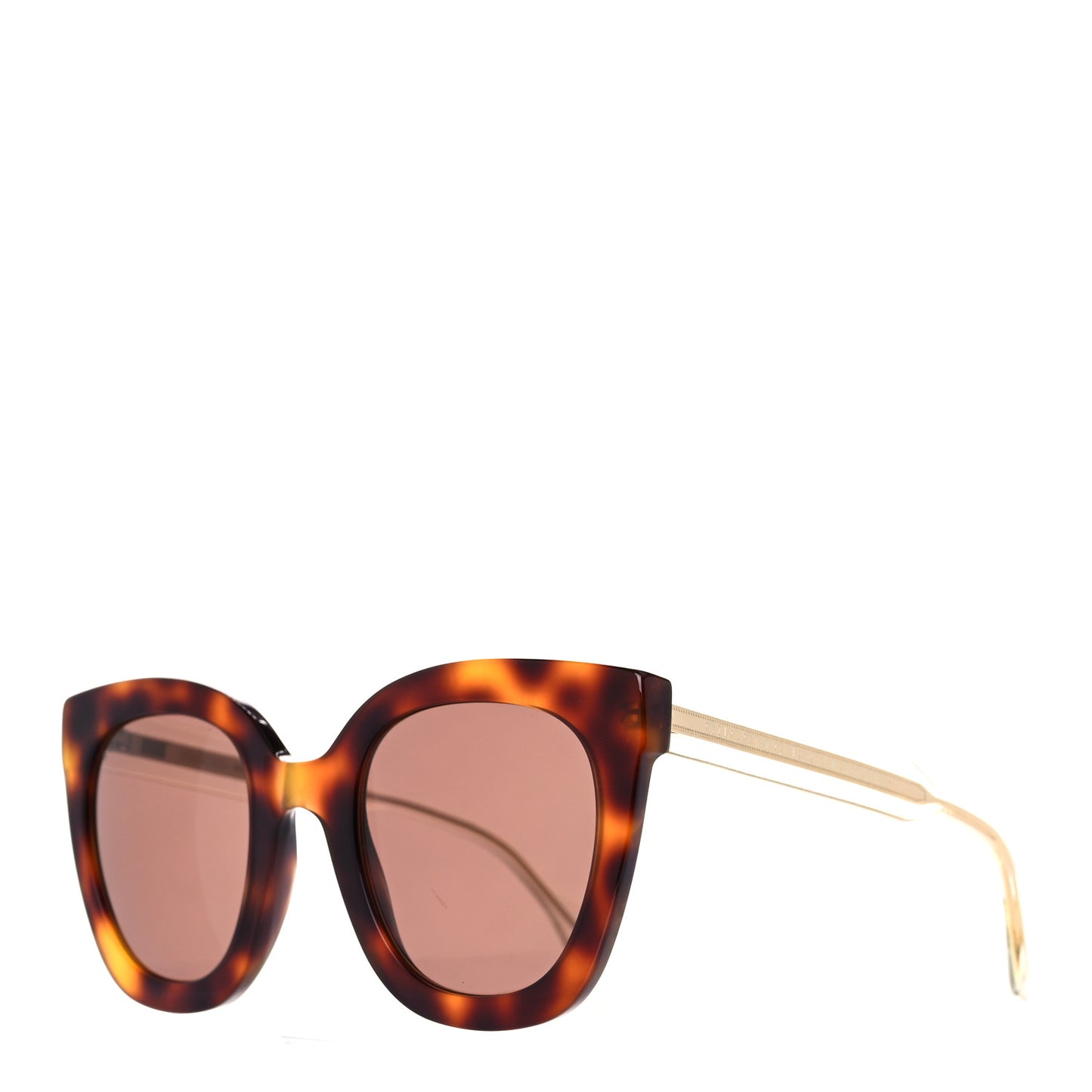 Acetate Crystal Square Sunglasses GG0564S Tortoise