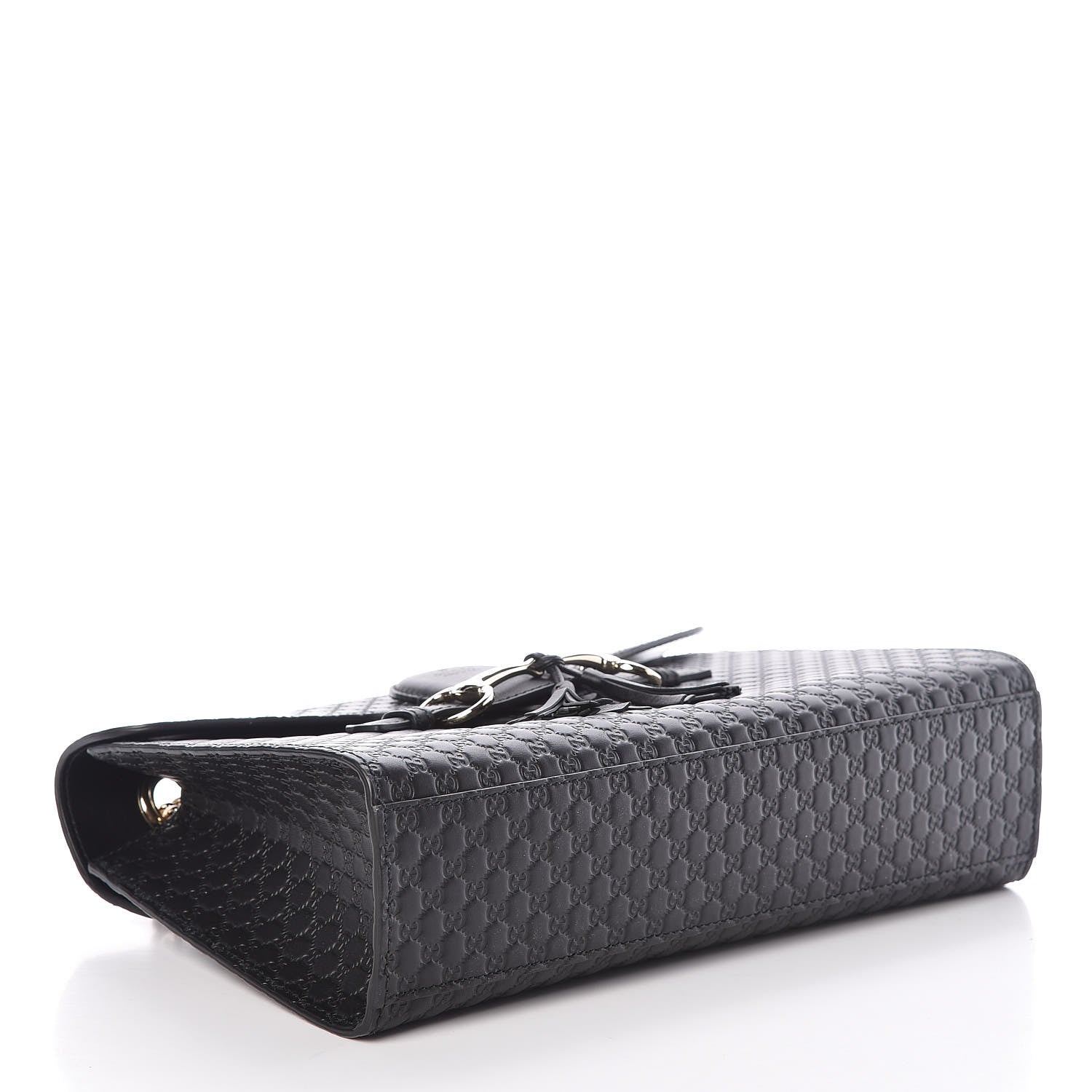 Gucci Microguccissima Medium Emily Chain Shoulder Bag Black 4 of 9