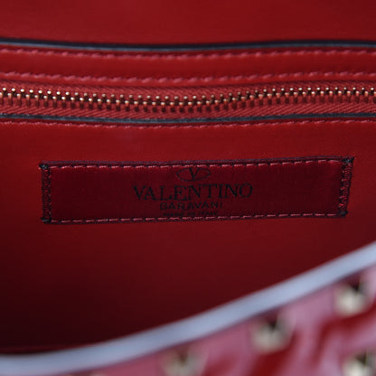 Valentino Garavani Patent Medium Rockstud Spike Shoulder Bag Rosso Valentino 8 of 10